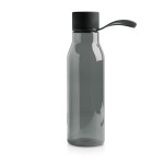 Bouteille en tritan avec bouchon en métal et anse en silicone 600 ml couleur noir vue 11