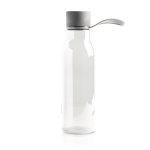 Bouteille en tritan avec bouchon en métal et anse en silicone 600 ml couleur gris clair