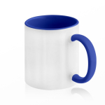 Tasse en céramique bicolore, plusieurs options, 325 ml couleur bleu roi