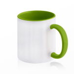 Tasse en céramique bicolore, plusieurs options, 325 ml couleur vert clair