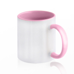 Tasse en céramique bicolore, plusieurs options, 325 ml couleur rose clair 