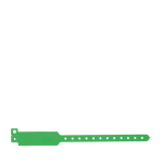 Bracelet en vinyle fluorescent pour festivals et fêtes couleur vert clair vue avec impression