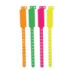 Bracelet en vinyle fluorescent pour festivals et fêtes