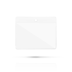 Identificateur en PVC idéal pour porter une accréditation 9x5,5 cm couleur transparent