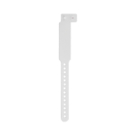 Bracelet d'identification enfant, idéal pour les fêtes et événements couleur blanc