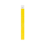 Bracelet en tyvek idéal pour les festivals, résistant à l'eau couleur jaune