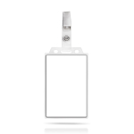 Porte-carte rigide parfait pour accrocher à la poche 5,5x8,7 cm couleur transparent
