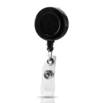 Porte-badge extensible avec coque en résine et clip couleur noir vue 11