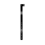 Bracelet fin en vinyle pour identification lors de festivals et fêtes couleur noir vue 11