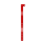 Bracelet fin en vinyle pour identification lors de festivals et fêtes couleur rouge