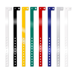 Bracelet fin en vinyle pour identification lors de festivals et fêtes