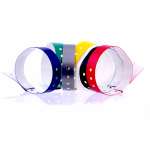 Bracelet fin en vinyle pour identification lors de festivals et fêtes