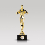 Trophée statuette dorée idéal pour récompenser quelqu'un