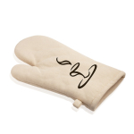 Gant en coton idéal pour cuisiner et éviter les brûlures couleur beige