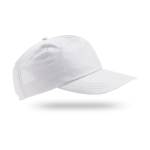 Casquette en coton et polyester avec fermeture velcro 125 g/m2