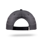 Casquette en polyester recyclé avec visière incurvée 125 g/m2 couleur noir vue détaillée 2