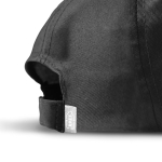Casquette en polyester recyclé avec visière incurvée 125 g/m2 couleur noir