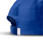 Casquette en polyester recyclé avec visière incurvée 125 g/m2 couleur bleu roi