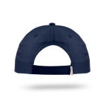 Casquette en polyester recyclé avec visière incurvée 125 g/m2 couleur bleu marine