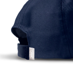 Casquette en polyester recyclé avec visière incurvée 125 g/m2 couleur bleu marine