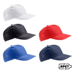 Casquette en polyester recyclé avec visière incurvée 125 g/m2 vue détaillée 7