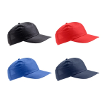 Casquette en polyester recyclé avec visière incurvée 125 g/m2 vue plusieurs couleurs