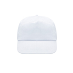 Casquette en polyester et coton en plusieurs couleurs 125 g/m2 couleur blanc Vue 1