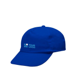 Casquette en polyester et coton en plusieurs couleurs 125 g/m2 couleur bleu roi vue avec impression
