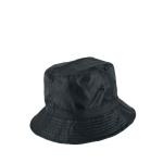 Chapeau bob en nylon pour toutes occasions, résistant à l'eau couleur noir vue avec impression