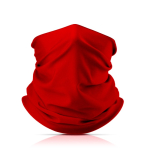 Cache-cou en polyester et élasthanne pour protéger la bouche et le nez couleur rouge