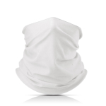 Cache-cou en polyester et élasthanne pour protéger la bouche et le nez couleur blanc