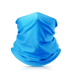 Cache-cou en polyester et élasthanne pour protéger la bouche et le nez couleur turquoise