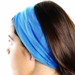 Cache-cou en polyester et élasthanne pour protéger la bouche et le nez couleur turquoise