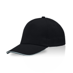 Casquette en coton peigné avec détail coloré sur la visière 255 g/m2 couleur noir vue 11