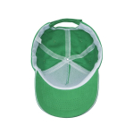 Casquette en coton peigné avec détail coloré sur la visière 255 g/m2 couleur vert