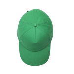 Casquette en coton peigné avec détail coloré sur la visière 255 g/m2 couleur vert
