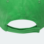 Casquette en coton peigné avec détail coloré sur la visière 255 g/m2 couleur vert