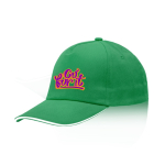 Casquette en coton peigné avec détail coloré sur la visière 255 g/m2 vue détaillée 7