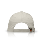 Casquette en sergé de coton avec fermeture réglable en métal 160 g/m2 couleur beige