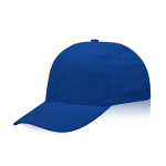 Casquette en coton avec fermeture à boucle métallique 255 g/m2 couleur bleu roi