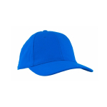 Casquette en coton avec fermeture à boucle métallique 255 g/m2 couleur bleu roi