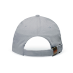 Casquette en coton avec fermeture à boucle métallique 255 g/m2 couleur gris clair vue détaillée 2