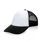 Casquette promotionnelle style camionneur avec quadrichromie MidTown couleur noir vue 11