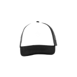 Casquette avec filet arrière respirant et panneau frontal 370 g/m² couleur noir vue 2