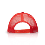 Casquette promotionnelle style camionneur avec quadrichromie MidTown couleur rouge