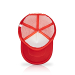 Casquette avec filet arrière respirant et panneau frontal 370 g/m² couleur rouge