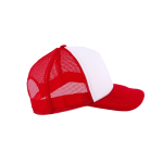Casquette avec filet arrière respirant et panneau frontal 370 g/m² couleur rouge Vue 1