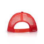 Casquette avec filet arrière respirant et panneau frontal 370 g/m² couleur rouge vue détaillée 2