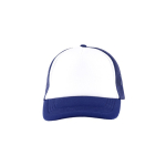 Casquette avec filet arrière respirant et panneau frontal 370 g/m² couleur bleu marine vue 2