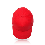Casquette enfant en coton avec détail coloré sur la visière 255 g/m2 couleur rouge